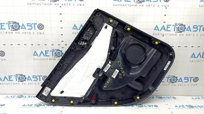 Ornamente ușă spate dreapta Ford Escape MK4 20-22 negru cu inserție din plastic negru, cotiera piele neagră, cu mâner, zgârieturi