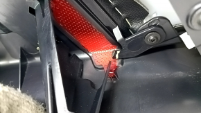 Panou ornamental ușă, spate stânga, Ford Escape MK4 20-22, negru cu inserție din plastic negru, cotieră din piele neagră, cu mâner, zgârieturi, suport rupt