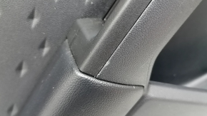 Panou ornamental ușă, spate stânga, Ford Escape MK4 20-22, negru cu inserție din plastic negru, cotieră din piele neagră, cu mâner, zgârieturi, suport rupt