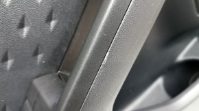 Panou ornamental ușă, spate stânga, Ford Escape MK4 20-22, negru cu inserție din plastic negru, cotieră din piele neagră, cu mâner, zgârieturi, suport rupt