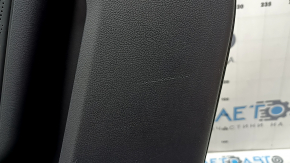Panou ornamental ușă, spate stânga, Ford Escape MK4 20-22, negru cu inserție din plastic negru, cotieră din piele neagră, cu mâner, zgârieturi, suport rupt