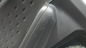 Panou ornamental ușă, spate stânga, Ford Escape MK4 20-22, negru cu inserție din plastic negru, cotieră din piele neagră, cu mâner, zgârieturi, suport rupt