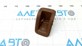Накладка Isofix заднего ряда Audi A6 C8 19-24 светло-коричневая
