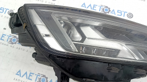 Фара передняя правая в сборе Audi A4 B9 17-19 Full LED, царапины, сколы, под полировку