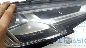 Фара передняя правая в сборе Audi A4 B9 17-19 Full LED, царапины, сколы, под полировку