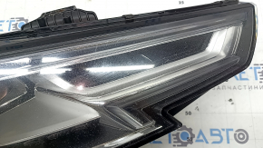 Фара передняя правая в сборе Audi A4 B9 17-19 Full LED, царапины, сколы, под полировку
