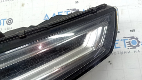 Фара передняя правая в сборе Audi A4 B9 17-19 Full LED, царапины, сколы, под полировку