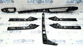 Set ornamente interioare pentru Audi A4 B9 17-19, lemn maro, quattro, zgârieturi