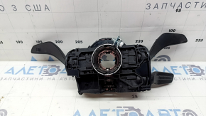 Подрулевой переключатель гитара в сборе Audi A4 B9 17-24 с шлейфом, с dynamic steering, потерт