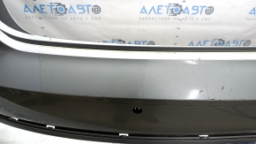 Bara spate nefinisată pentru Audi A4 B9 18-19 S-Line cu 4 senzori de parcare, argintie LZ7G, fără mufă, zgârieturi, presată, scară