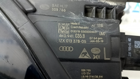 Фара передняя левая в сборе Audi A6 C8 19-25 LED, Matrix и Multi beam с уплотнителем, желтит LED, под полировку