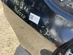 Aripă laterală, spate dreapta, Toyota Prius V 12-17, pe caroserie, neagră, lovituri, denivelări