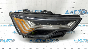 Ansamblu far dreapta față pentru Audi A6 C8, 19-24 LED, Matrix și Multi-beam, cu garnitură, LED galben, pentru lustruire