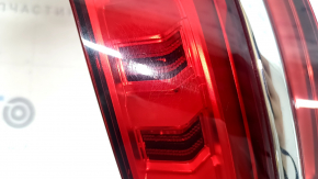 Фонарь внешний крыло левый Audi A6 C8 19-25 под анимацию, с хром молдингом, потерт