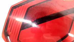 Фонарь внешний крыло левый Audi A6 C8 19-25 под анимацию, с хром молдингом, потерт