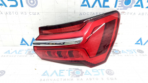 Lampă aripă exterioară dreapta Audi A6 C8 19-24, animată, cu ornament cromat, uzată, bara de protecție