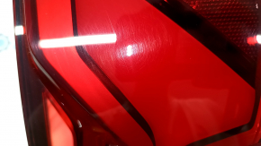 Lampă aripă exterioară dreapta Audi A6 C8 19-24, animată, cu ornament cromat, uzată, bara de protecție
