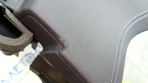 Торпедо передняя панель с AIRBAG Audi A6 C8 19-25 под проекцию, кожа черная, потерта, надрывы, ржавый пиропаторн
