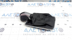Ручка АКПП с накладкой шифтера VW Jetta 22-26 кожа черная, с подсветкой, царапины, трещина