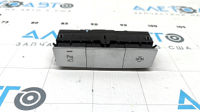 Buton cromat pentru consola centrală Audi A6 C8 19-23, pentru senzori de parcare și camere 360°, prinderi