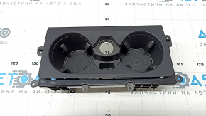 Suporturi pahare consolă centrală Audi A6 C8 19-25, negre, zgârieturi