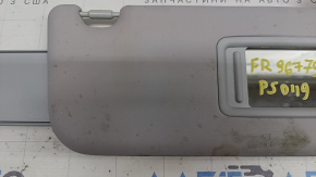 Parasolar dreapta pentru Toyota Prius 50 19-22, gri, fără cârlig, cu strat protector, curățabil chimic