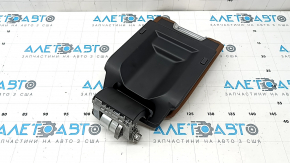 Cotiera consolei centrale Audi A6 C8 19-25 piele maro deschis, cu prinderi