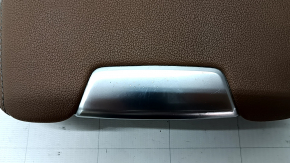Cotiera consolei centrale Audi A6 C8 19-25 piele maro deschis, cu prinderi