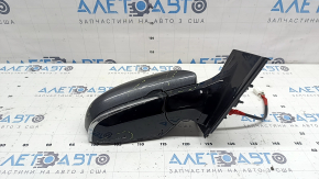 Зеркало боковое правое в сборе Toyota Prius 50 16-20 6 пинов, BSM, графит, трещина в крышке, отсутствует фрагмент крышки, царапины, после ремонта
