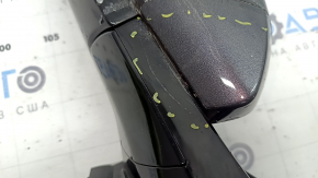 Зеркало боковое правое в сборе Toyota Prius 50 16-20 6 пинов, BSM, графит, трещина в крышке, отсутствует фрагмент крышки, царапины, после ремонта
