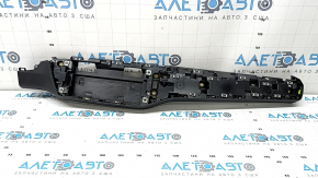 Накладка передней панели правая Audi A6 C8 19-24 черная, с накладками, с подсветкой