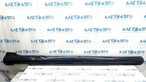 Prag dreapta Audi A6 C8 19-25 S-Line, albastru LX5B, zgârieturi, rupturi, urme de zgârieturi