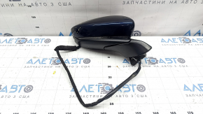 Ansamblu oglindă retrovizoare dreapta Mazda 3 19-22 4p cu 6 pini, semnalizare, încălzită, BSM, fabricație Japonia, albastră, uzată