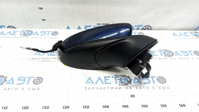 Ansamblu oglindă retrovizoare dreapta Mazda 3 19-22 4p cu 6 pini, semnalizare, încălzită, BSM, fabricație Japonia, albastră, uzată