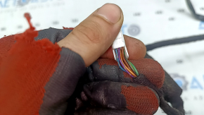 Ansamblu oglindă retrovizoare dreapta Mazda 3 19-22 4p cu 6 pini, semnalizare, încălzită, BSM, fabricație Japonia, albastră, uzată