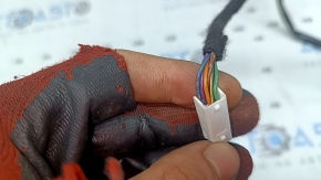 Ansamblu oglindă retrovizoare dreapta Mazda 3 19-22 4p cu 6 pini, semnalizare, încălzită, BSM, fabricație Japonia, albastră, uzată