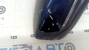 Ansamblu oglindă retrovizoare dreapta Mazda 3 19-22 4p cu 6 pini, semnalizare, încălzită, BSM, fabricație Japonia, albastră, uzată