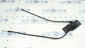 Кронштейн ручки открытия капота Audi A4 B9 17-25 с тросиками, ржавый