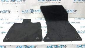 Set covorașe din material textil pentru Audi Q5 80A 18-24 negru, curățabile, topite în spate