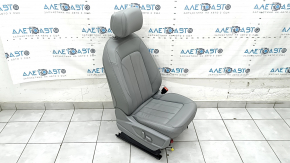 Пассажирское сиденье Audi Q5 80A 21-24 с airbag, электрическое, подогрев, кожа серая, Standard, под чистку, растянута сетка