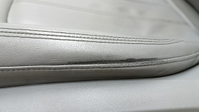 Водительское сиденье Audi Q5 80A 21-24 с airbag, электрическое, подогрев, кожа серая, Standard, потерто, царапины, под чистку