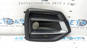 Решетка переднего бампера правая Audi Q5 80A 21-24 с хромом, черный мат
