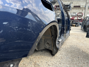 Aripă spate dreapta Audi A6 C8 19-24 pe caroserie, albastră, lovită