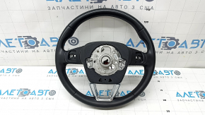 Volan din piele Audi Q5 80A 21-23, negru, încălzit, fără butoane și padele, cu blocare, zgârieturi