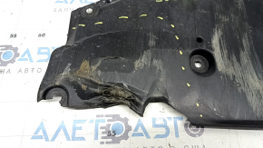 Защита переднего бампера Toyota Prius 50 19-22 замята, надорвана, нет фрагмента