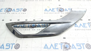 Bandă bară față, cromată, dreapta jos, Mitsubishi Outlander 22-26, cromată, sub proiectoarele de ceață, ciobituri