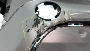 Bara față netratată, partea superioară, Jeep Compass 22-26, fără senzori de parcare, proiectoare de ceață cu halogen, argintiu, zgârieturi, lovituri
