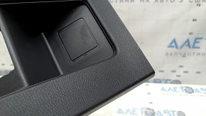 Ornamente negre pentru consola centrală spate Mitsubishi Outlander 22-26, pentru climatizare, zgârieturi