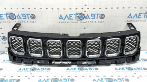 Ansamblu grilă radiator Jeep Compass 22-23, 3 piese, inserții cromate