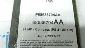 Manual Jeep Compass 25 în limba engleză
